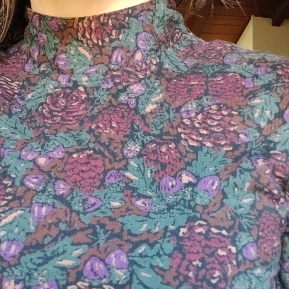 Vintage Laura Ashley Forest Maxi Dress